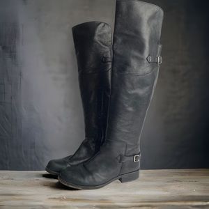 Steve Madden Ottawa Black Over the Knee Boots